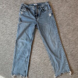 Nuuds Women's Straight Ranger Light Blue Jeans